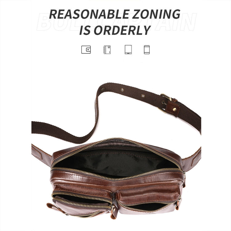 BULL CAPTAIN 082 Large-Capacity First-Layer Cowhide Retro Single-Shoulder Crossbody Bag