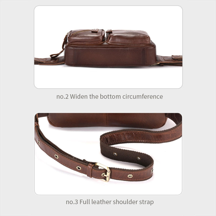 BULL CAPTAIN 082 Large-Capacity First-Layer Cowhide Retro Single-Shoulder Crossbody Bag