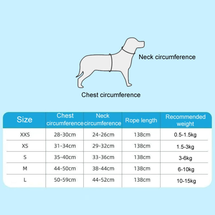 Undershirt Style Pet Chest Harness Summer Breathable Reflective Dog Leash, Style: Single Blue
