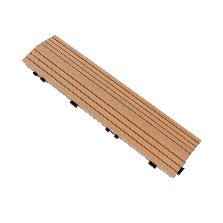 Outdoor Balcony Plastic Wood Waterproof Anti-Corrosion Sealing Floor, Color: Apricot Yellow
