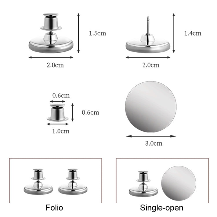 2pairs Double-open Fixed Curtain Shower Curtain Seam Closure Powerful Magnetic Snaps Privacy Grommets