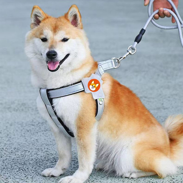 Saddle Style Pet Chest Harness Breathable Reflective Dog Leash, Style: Single Black