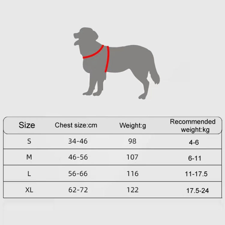 Saddle Style Pet Chest Harness Breathable Reflective Dog Leash, Style: Blue+1.5m Round Rope