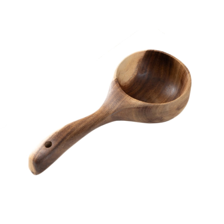 Household Wooden Long Handle Large Soup Spoon Eating Noodle Spoon Water Scoop, Material: Acacia