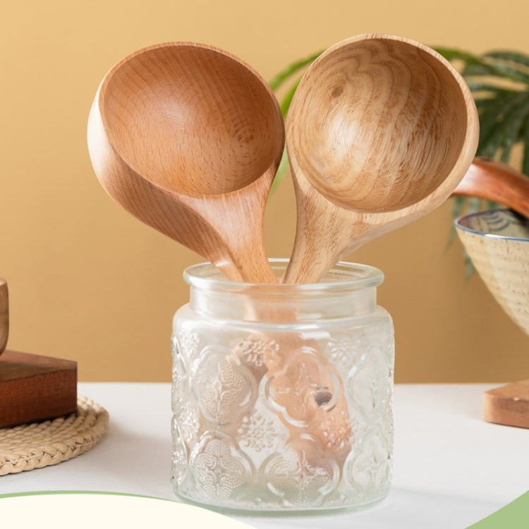 Household Wooden Long Handle Large Soup Spoon Eating Noodle Spoon Water Scoop, Material: Acacia