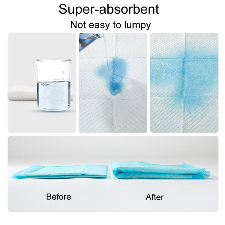 L 60 x 60cm 40pcs / Pack Pet Training Pads Thickened Water-Absorbent Dog Nappy Pad Diaper