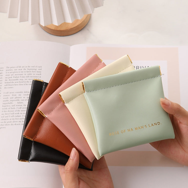 2pcs /Set PU Data Cable Earphone Storage Bag Mini Portable Lipstick Pouch Coin Purse, Size: Large+Small