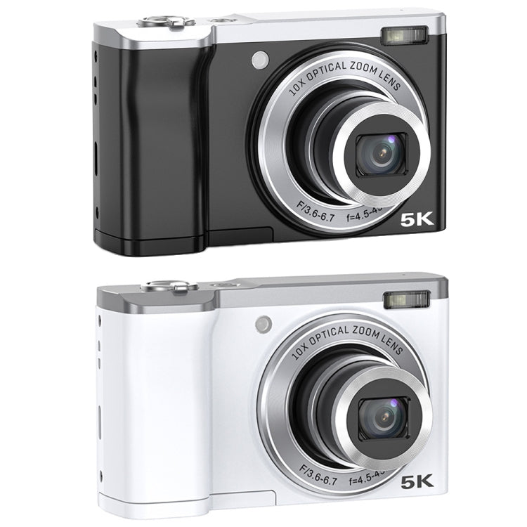 DC305X 5K/30FPS 2.8-Inch HD Shooting 5X Optical Zoom Anti-Shake Digital Camera, Color: Black EU Plug