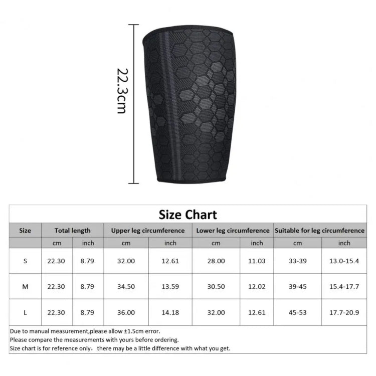 Thigh Protection Compression Bandage High Elastic Knitted Nylon Sports Protective Gear, Size: L