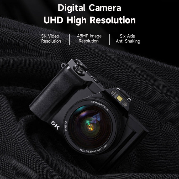 DC-201S 5K/30FPS 3.5-Inch 16X Six-Axis Anti-Shake HD Digital Camera With UV Lens