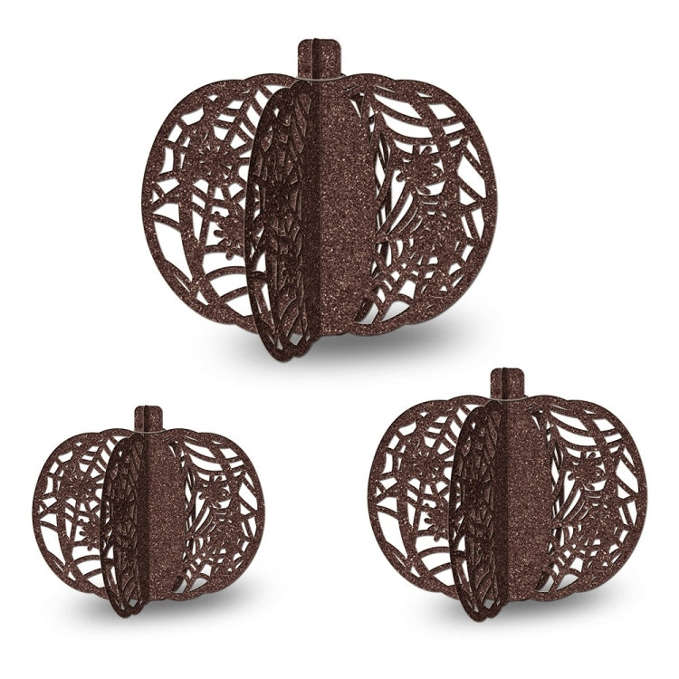 3pcs /Set Halloween Pumpkin Ornament Party Tabletop Decoration