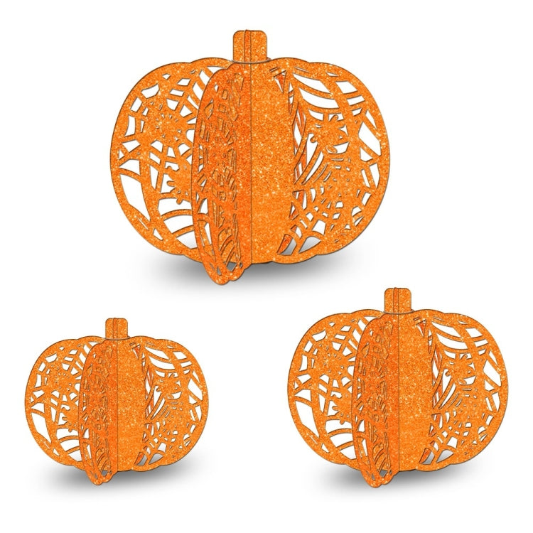 3pcs /Set Halloween Pumpkin Ornament Party Tabletop Decoration