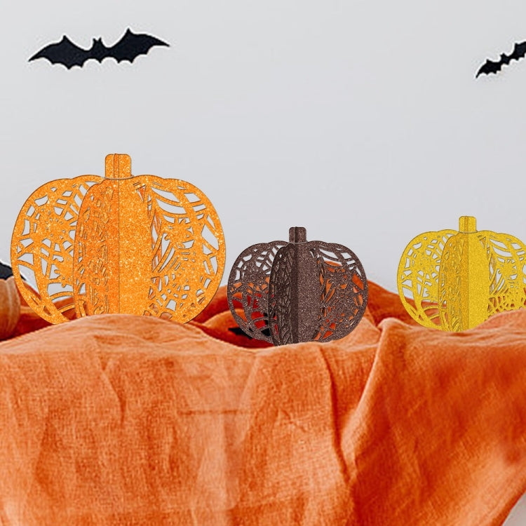 3pcs /Set Halloween Pumpkin Ornament Party Tabletop Decoration