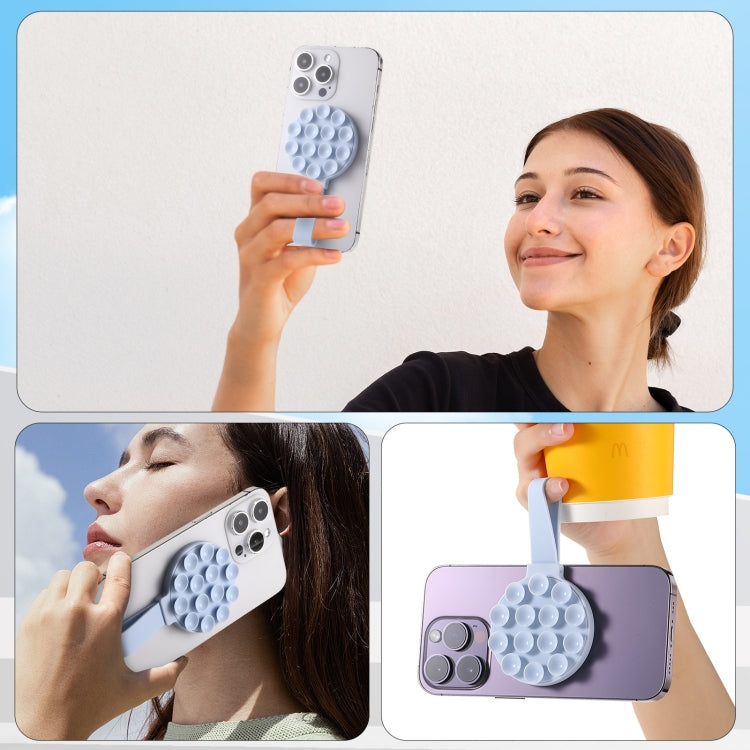 Suction Cup Magnetic Silicone Phone Holder Phone Case Grip Holder