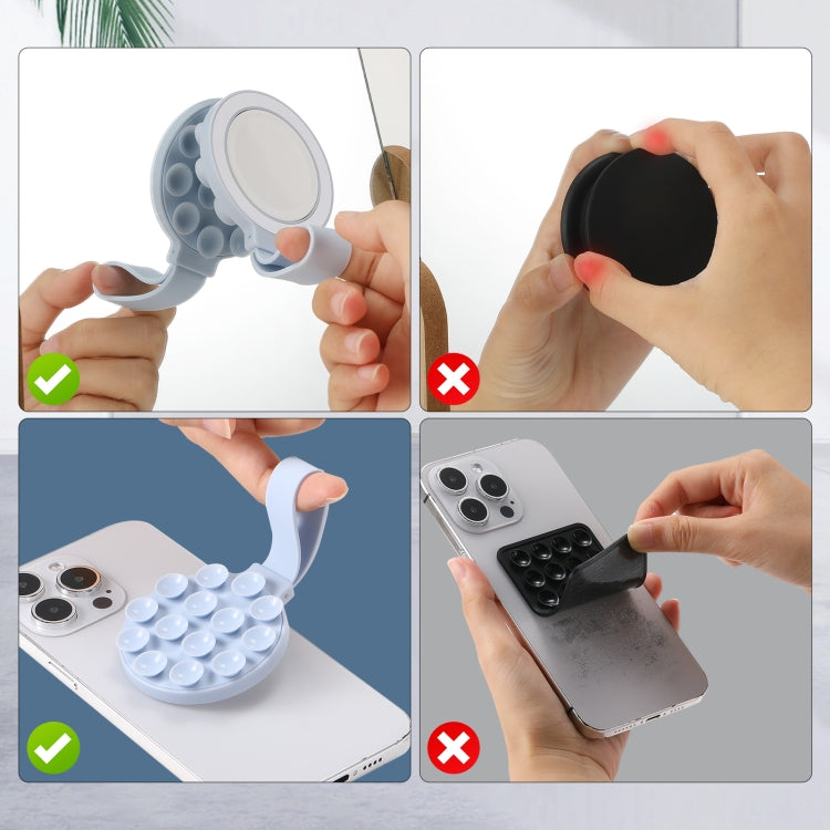 Suction Cup Magnetic Silicone Phone Holder Phone Case Grip Holder