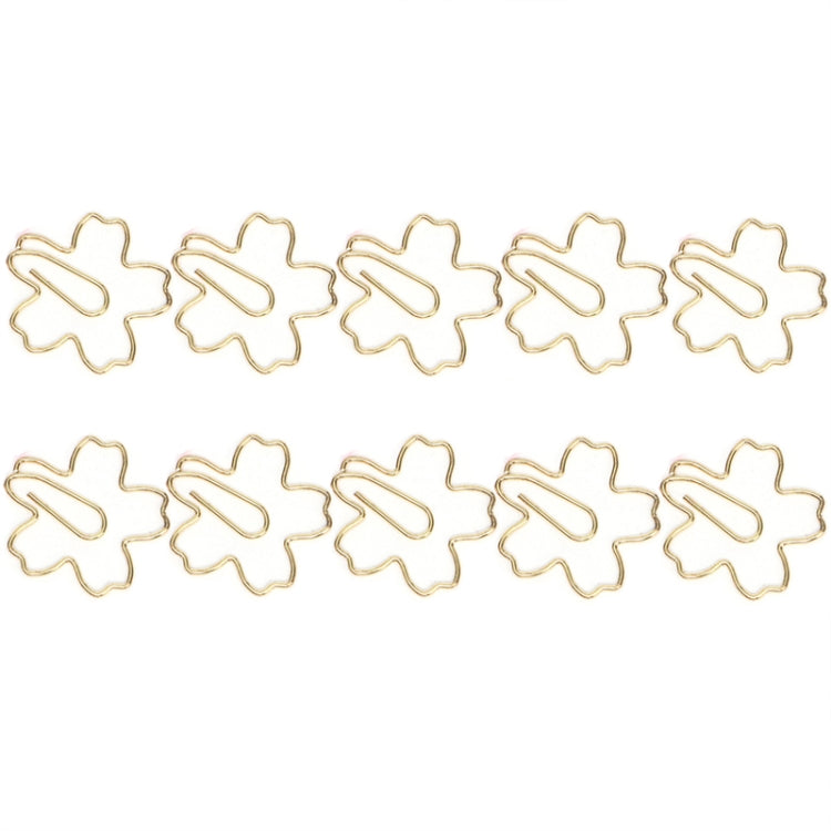10pcs /Box Sakura Metal Special-shaped Paper Clips File Classification And Storage Paper Clips