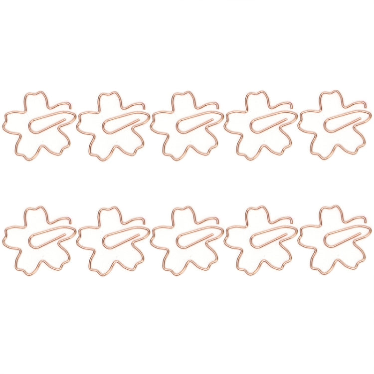 10pcs /Box Sakura Metal Special-shaped Paper Clips File Classification And Storage Paper Clips