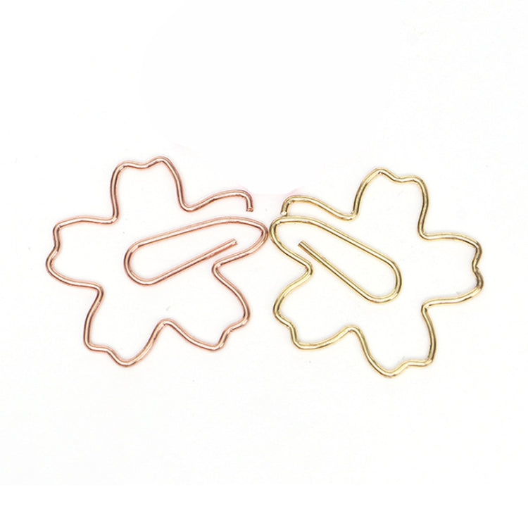 10pcs /Box Sakura Metal Special-shaped Paper Clips File Classification And Storage Paper Clips