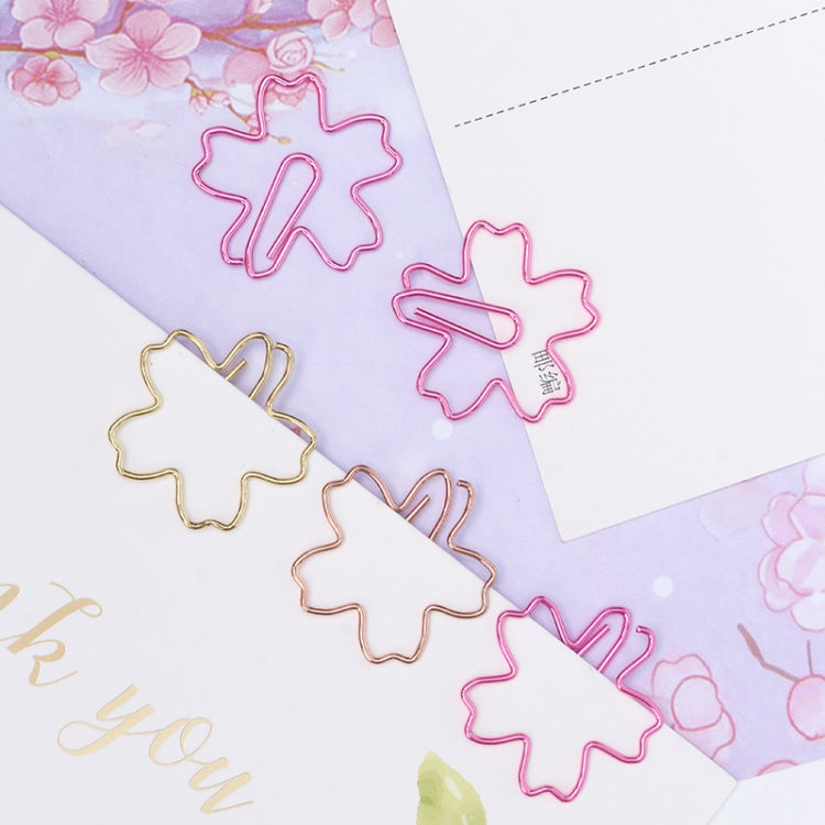 10pcs /Box Sakura Metal Special-shaped Paper Clips File Classification And Storage Paper Clips