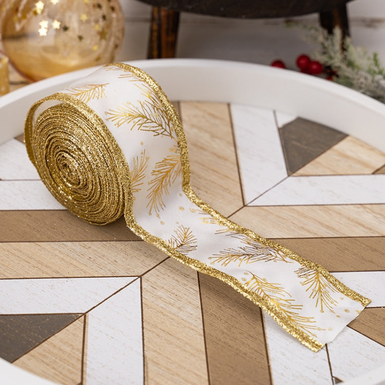 5m x 5cm Multifunctional Christmas Decorative Ribbon Gift Box Packaging Ribbon with Wire