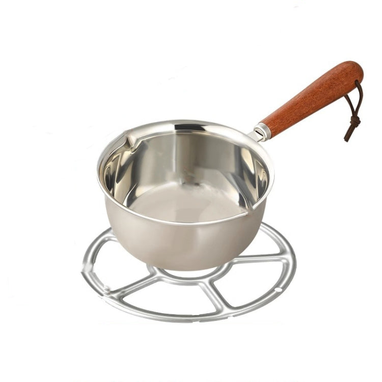 500ml With Rack 316 Stainless Steel Mini Hot Milk Oil Pot Butter Warmer Skillet Egg Frying Pan