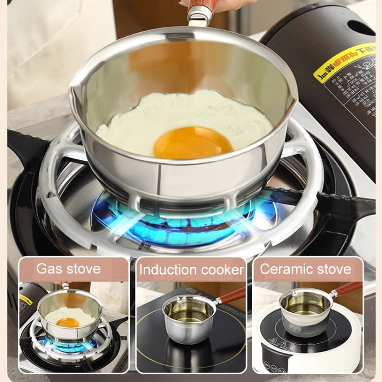 200ml 316 Stainless Steel Mini Hot Milk Oil Pot Butter Warmer Skillet Egg Frying Pan