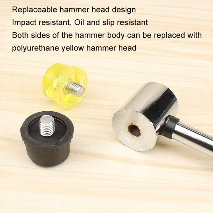 40mm No Bounce Mounting Hammer Handmade DIY Double Face Tap Rubber Hammer