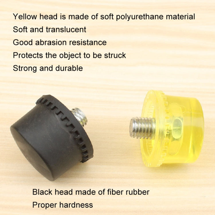 35mm No Bounce Mounting Hammer Handmade DIY Double Face Tap Rubber Hammer