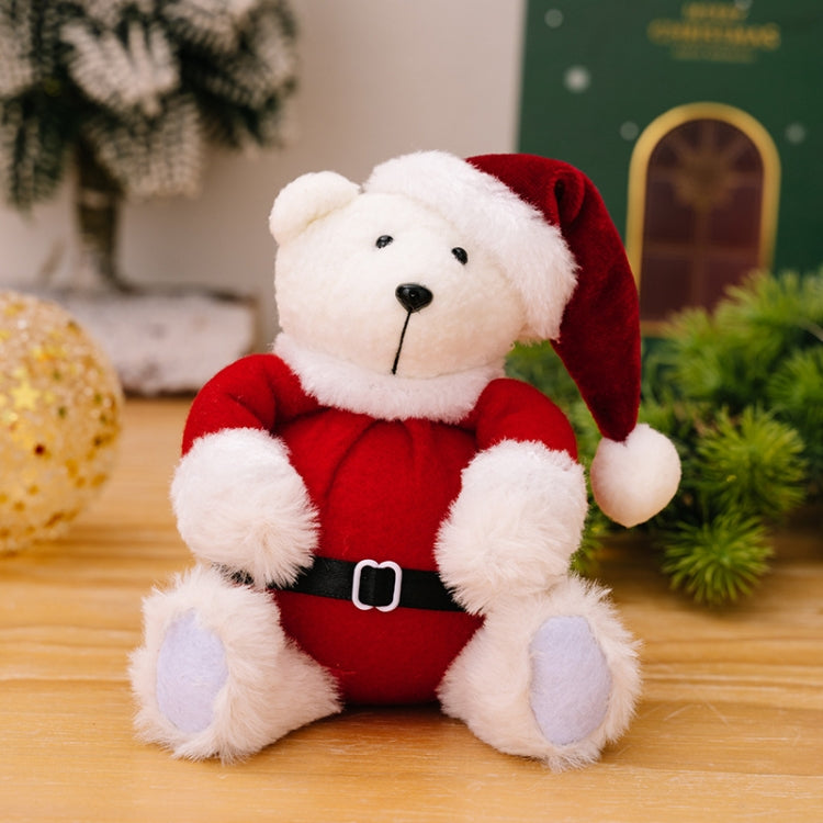 Plush Bear Doll Christmas Ornaments Cute Doll Decorations Christmas Children Gifts - Sitting Posture