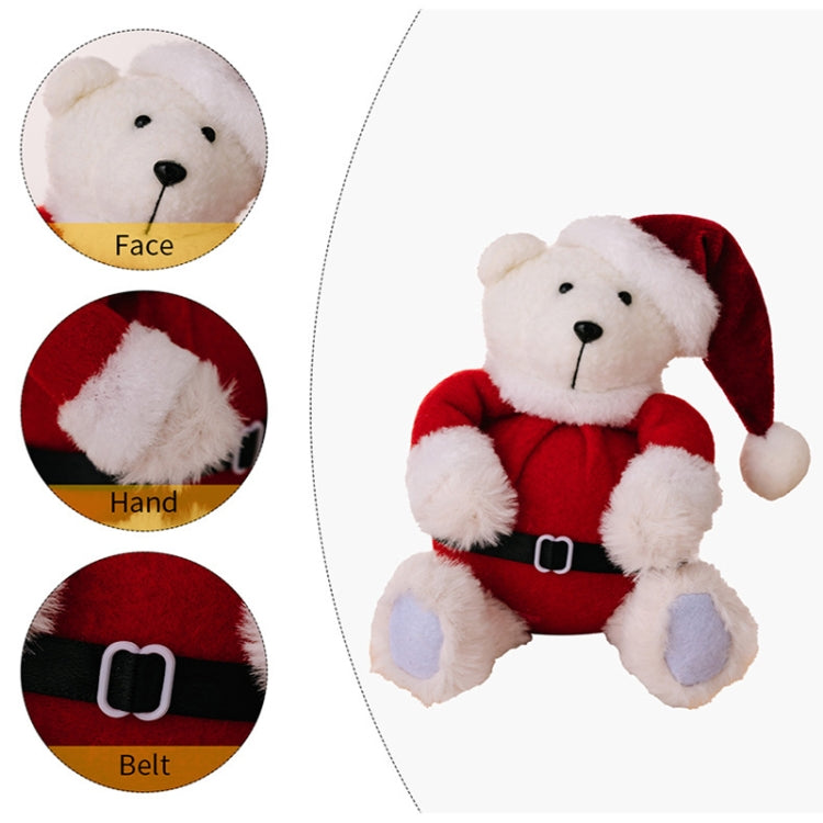 Plush Bear Doll Christmas Ornaments Cute Doll Decorations Christmas Children Gifts - Sitting Posture