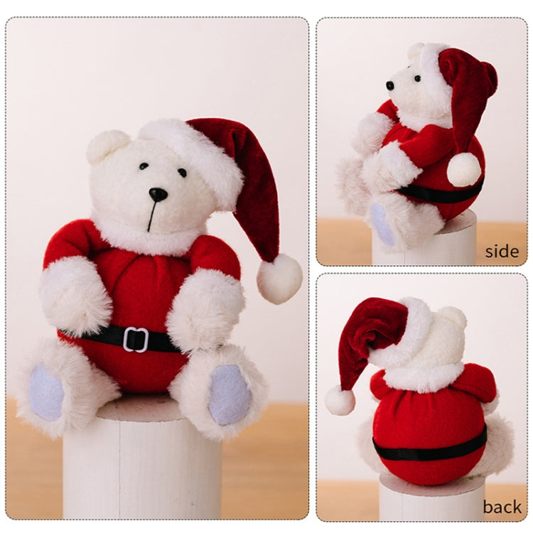 Plush Bear Doll Christmas Ornaments Cute Doll Decorations Christmas Children Gifts - Sitting Posture