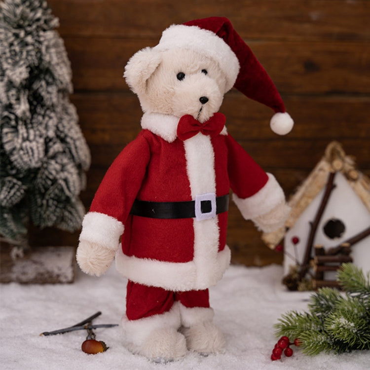 Plush Bear Doll Christmas Ornaments Children Christmas Gift Dolls - Standing Posture