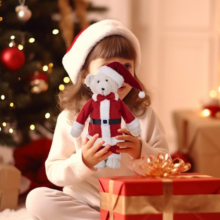 Plush Bear Doll Christmas Ornaments Children Christmas Gift Dolls - Standing Posture