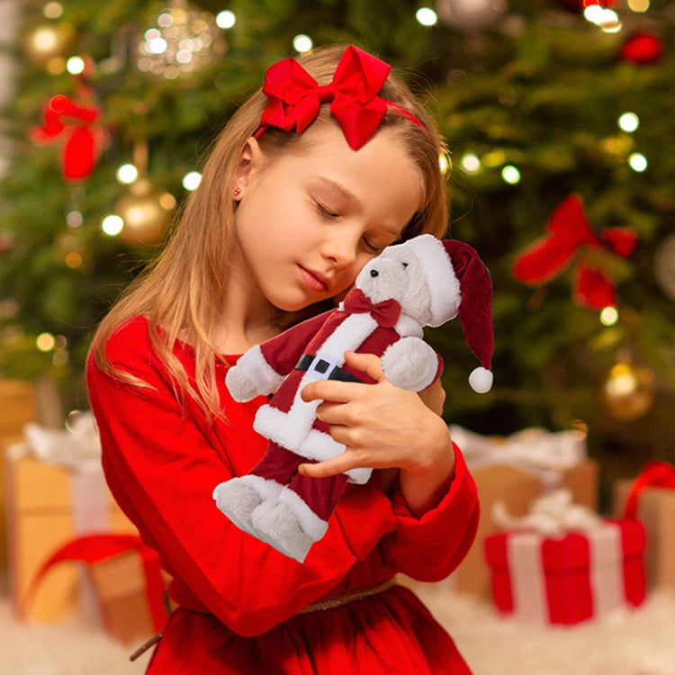 Plush Bear Doll Christmas Ornaments Children Christmas Gift Dolls - Standing Posture