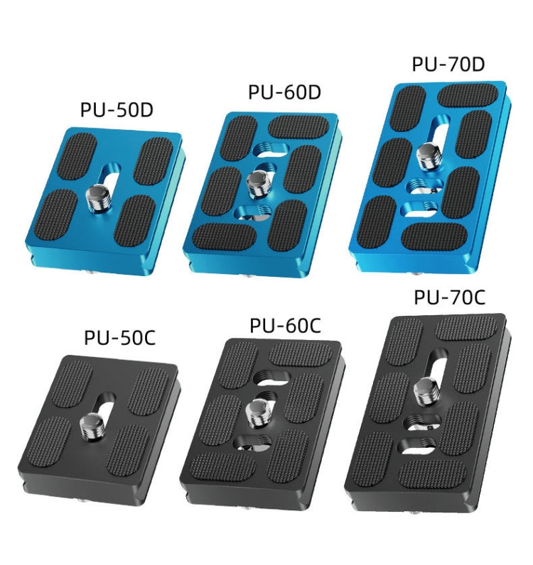 BEXIN PU-60C For Arca Type SLR Camera PU Quick Release Plate Aluminum Alloy CNC Ball Head Quick Release Plate