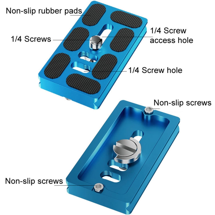 BEXIN PU-60D For Arca Type SLR Camera PU Quick Release Plate Aluminum Alloy CNC Ball Head Quick Release Plate