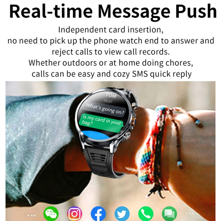 H18 Ultra-Thin Round Ball Screen 1.95 Inch Plug-In Phone Smart Watch 32G