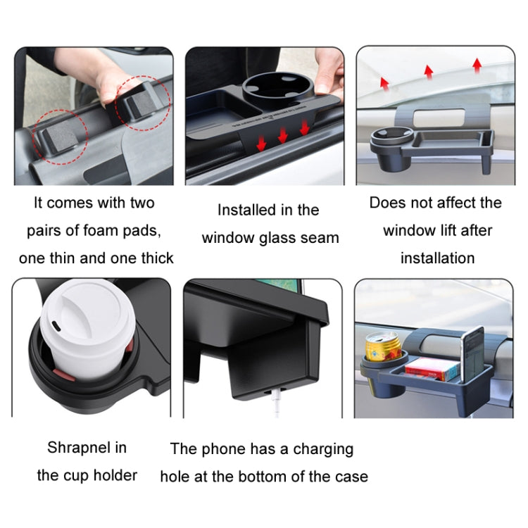 Car Cup Holder Door Frame Storage Mobile Phone Holder - SD-1519