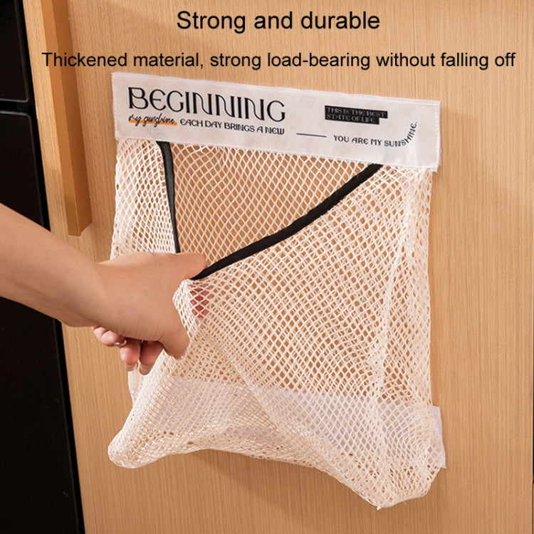 Kitchen Stick Storage Bag Breathable Large Capacity Sundry Hanging Bag Garbage Pouch