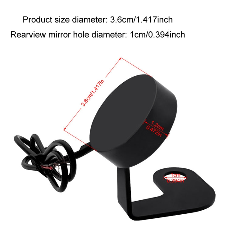 Morfayer Motorcycle Dual Display Intelligent Alarm Power Meter, Model: Voltmeter+Water Temperature Meter - Random Color Delivery