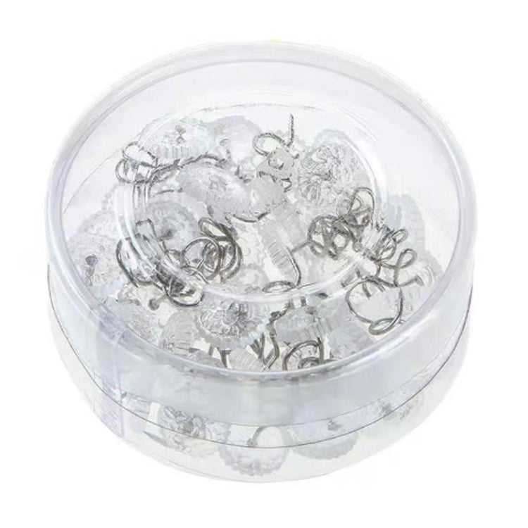 20pcs /Box Twist Nails Transparent Spiral Nails Sofa Cushion Bed Sheet Skirt Fixer - Round