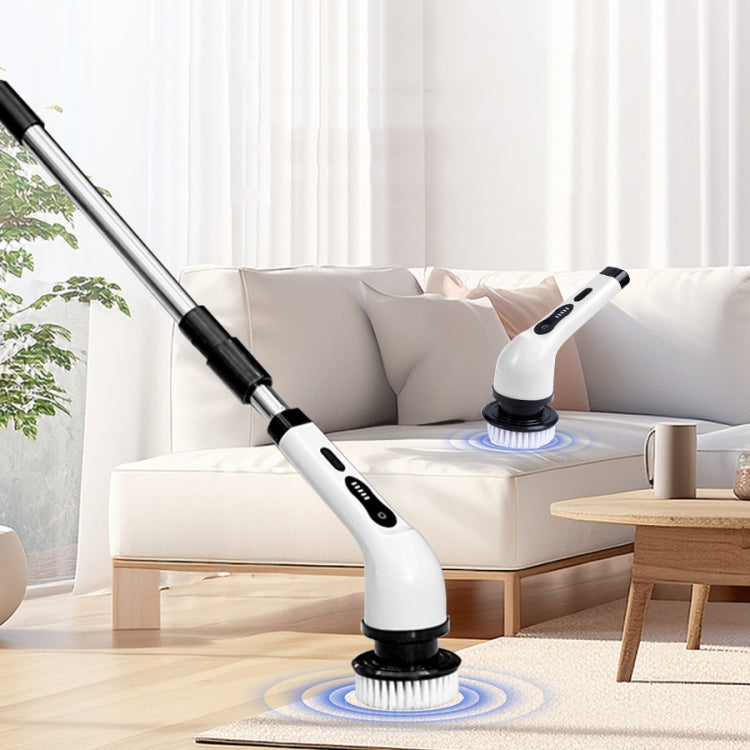 6-in-1 JY-6010 Household Retractable Dual-purpose Rotating Cleaning Brush Bathroom Glass Brush
