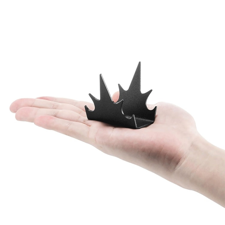 12pcs /Set Safety Fence Nailing Anti Intrusion Fence Wall Spikes Deterrent Device - Black