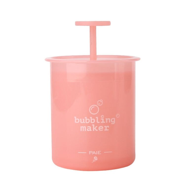 Facial Cleanser Foaming Maker Bubbler Cup Travel Portable Manual Foaming Bottle, Color: Small Pink