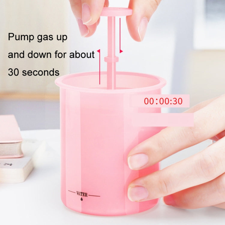 Facial Cleanser Foaming Maker Bubbler Cup Travel Portable Manual Foaming Bottle, Color: Large Transparent