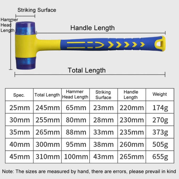 30mm Removable Floor Tile Installation Soft Hammer Door Window Hammer