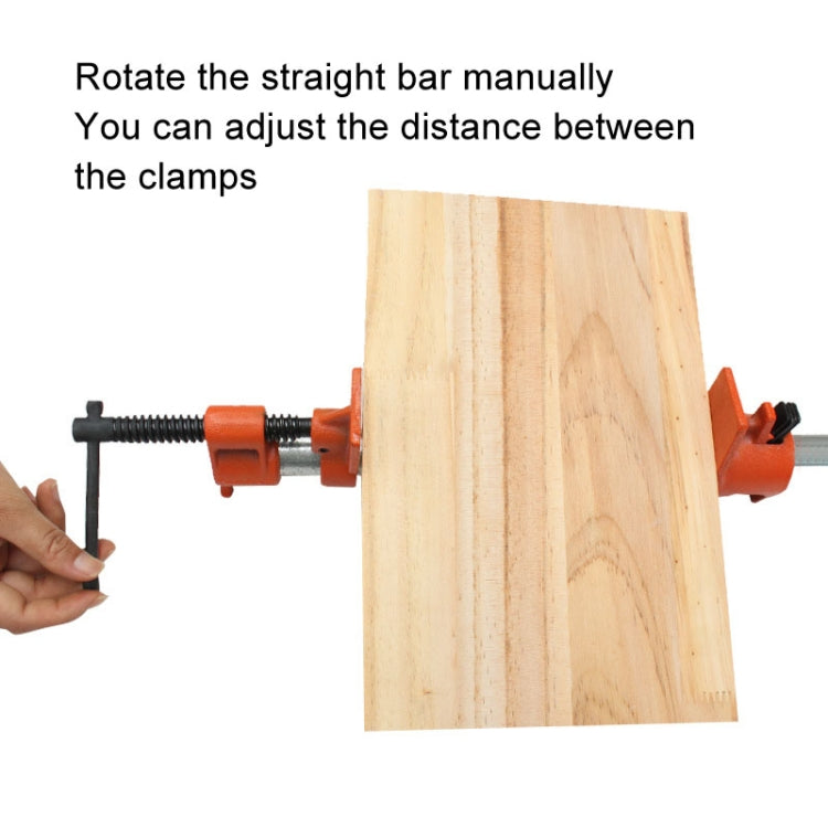 4 Points Woodworking Pipe Clamps Plumbing Fixing Clamps Horizontal Plywood with Clamps, Without Water Pipe