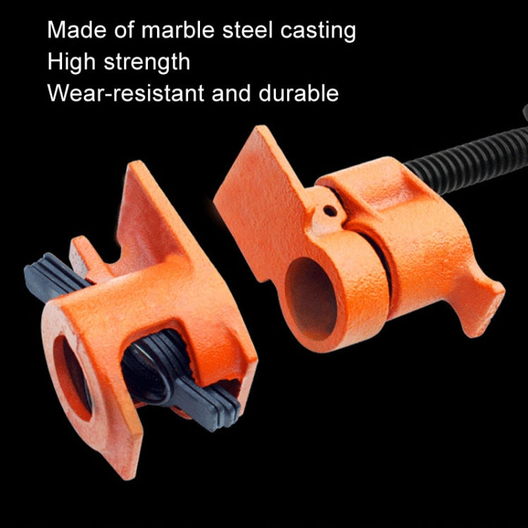 6 Points Woodworking Pipe Clamps Plumbing Fixing Clamps Horizontal Plywood with Clamps, Without Water Pipe