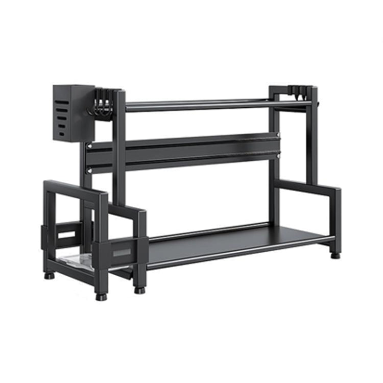 Dual-Layer 40cm Kitchen Multifunctional Shelf Household Countertop Spice Storage Racks