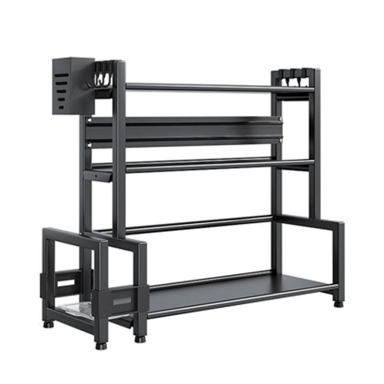 Three-Layer 40cm Kitchen Multifunctional Shelf Household Countertop Spice Storage Racks